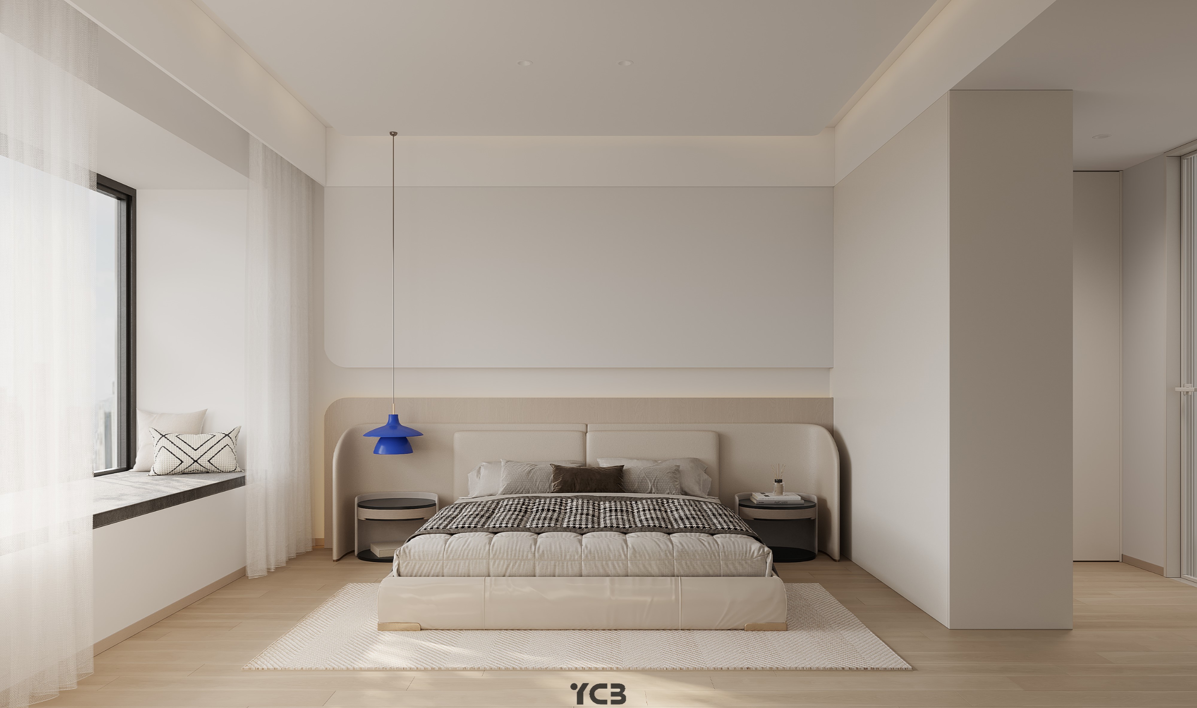 现代简约慢时光客厅空间丨几何建设-3