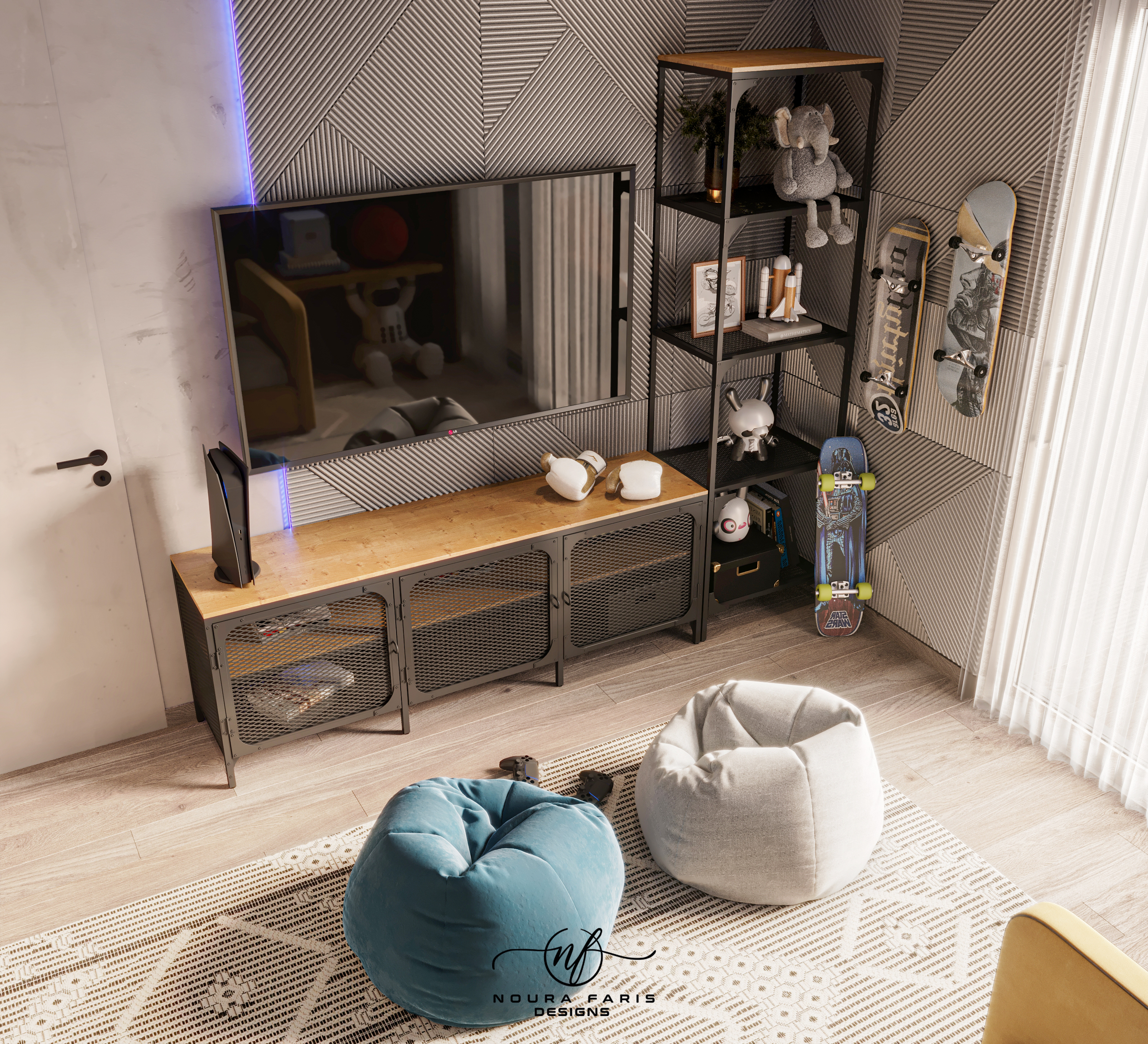 kids Gaming Room Design (For Noura Faris design office)-5