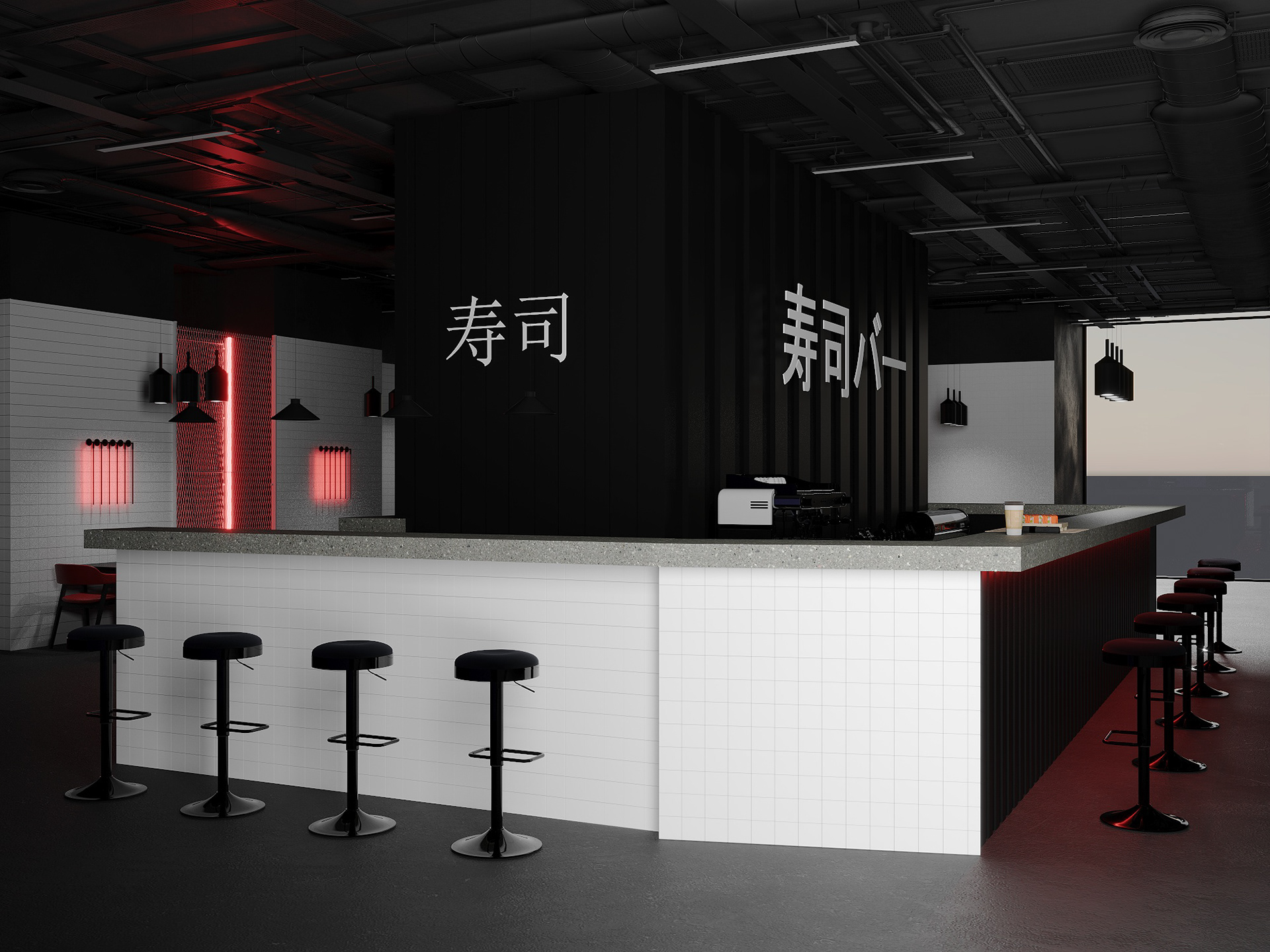 寿司店；寿司吧台；寿司档

注：SUSHI BAR常见有这几种表意相近的准确译法，如果严格按照只输出单一结果的要求，寿司店是比较通用和常见场景下能准确表意的翻译，以下按此输出：
寿司店丨亚美尼亚丨Ani Petakchyan-8