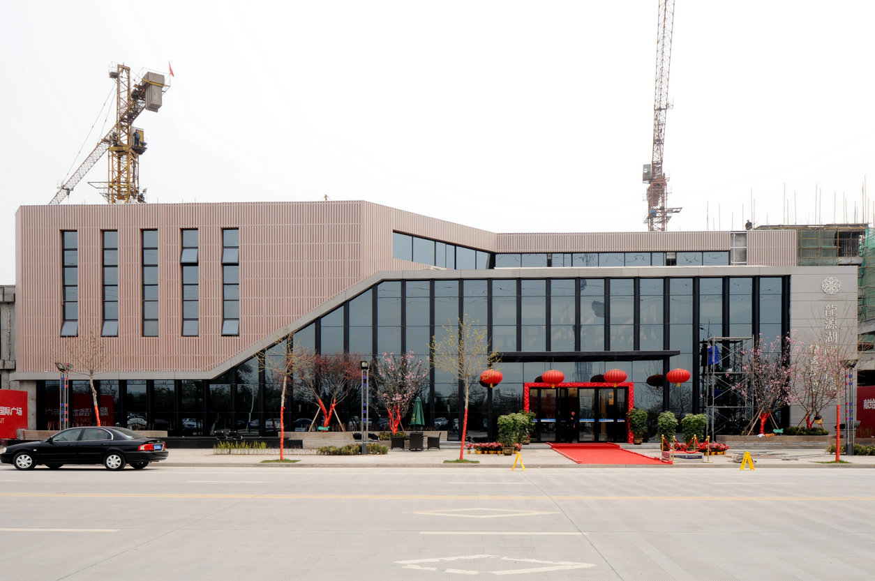 腾升装饰|焦作龙源湖国际广场售楼处装修工程-0