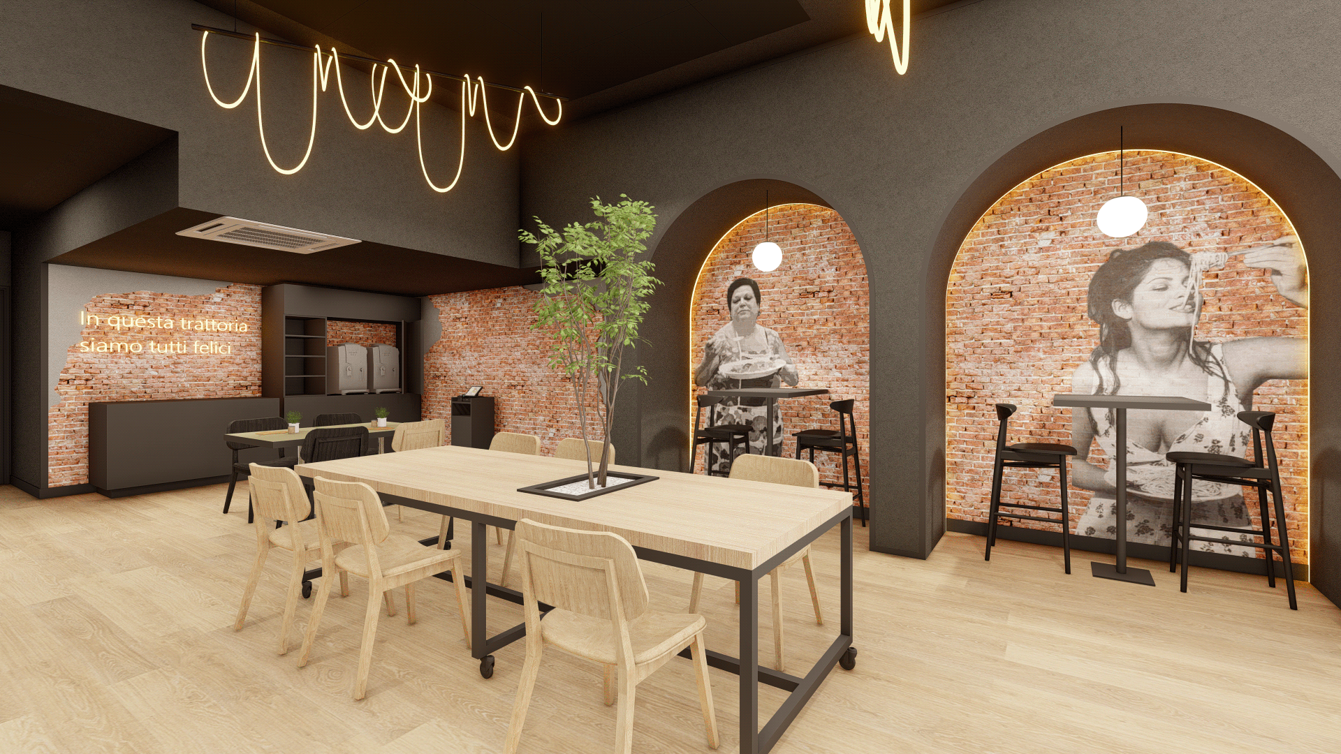 Atelier Domh 披萨店室内设计-9