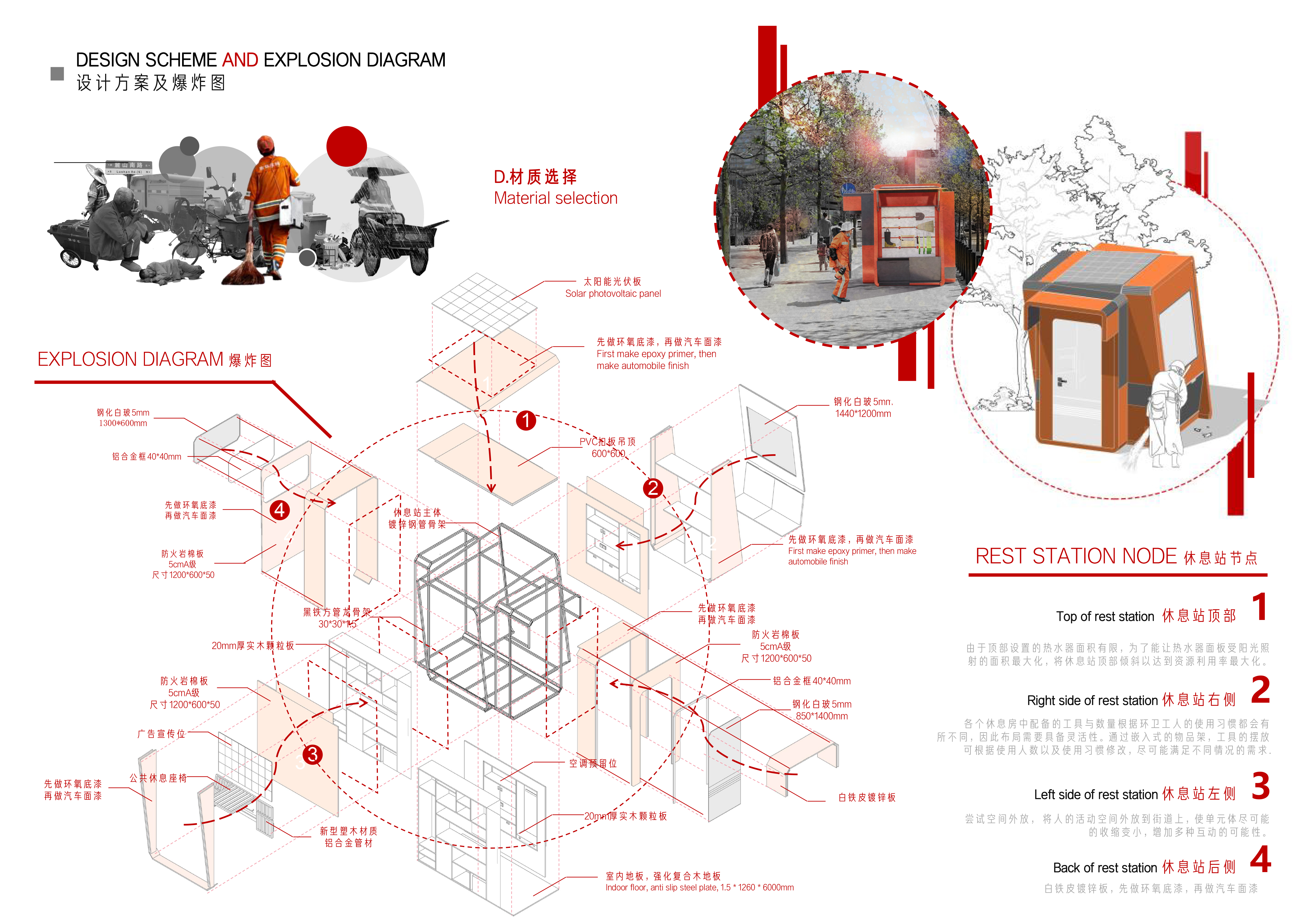 尘×橙光·环卫工人休息站设计丨湖南师范大学美术学院-21