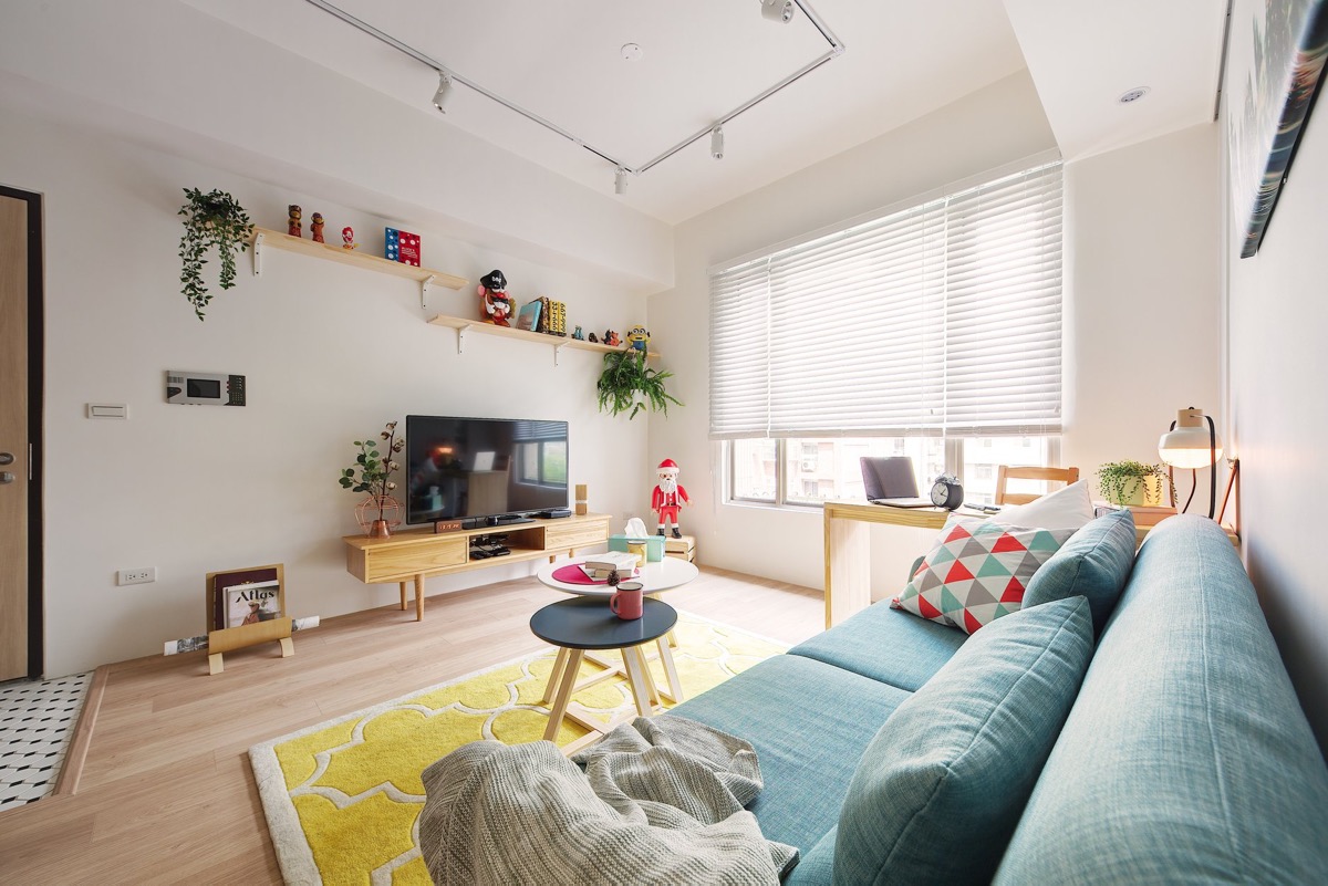 台湾两小公寓色彩改造丨中国台北-5