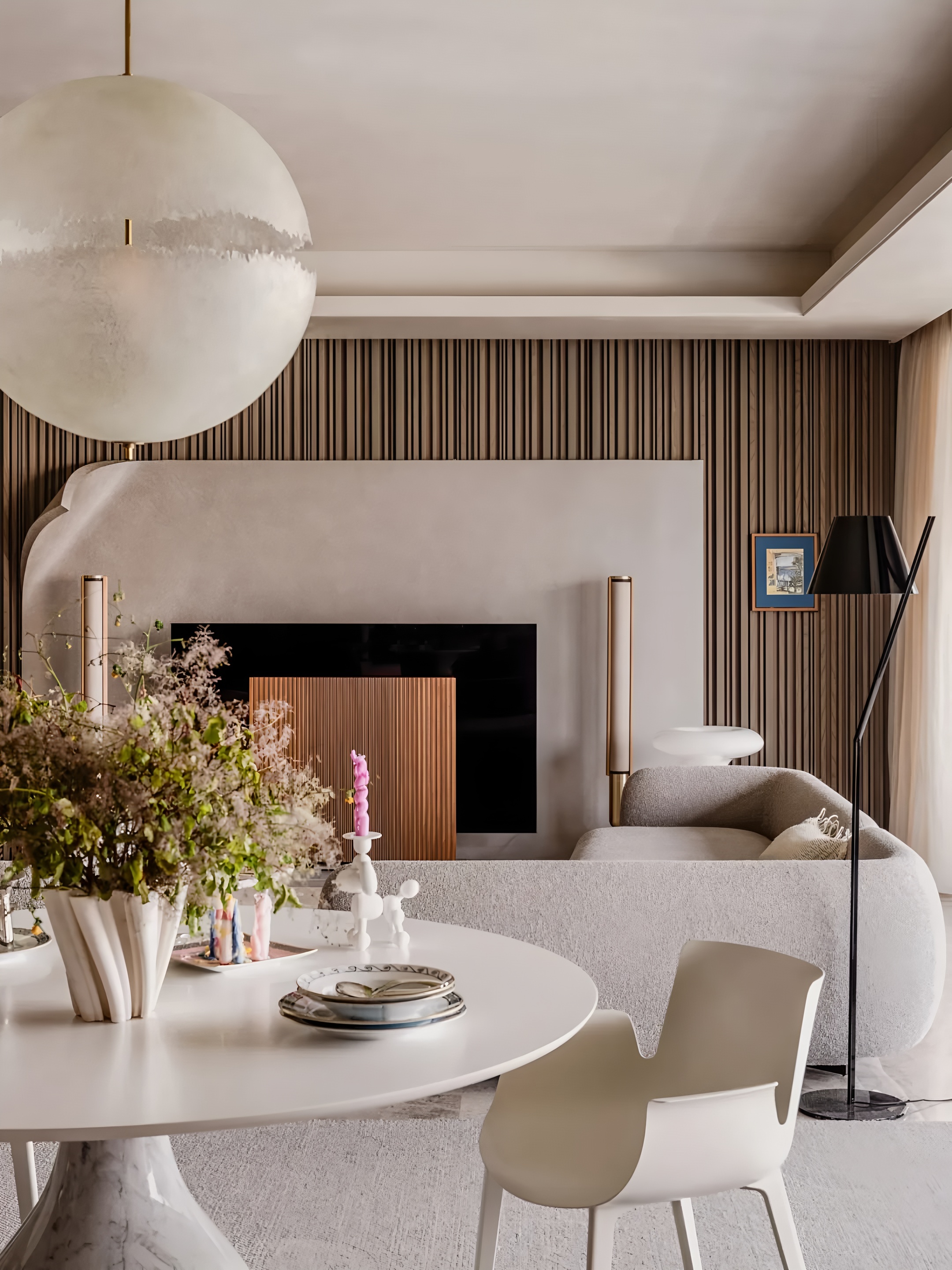 美韵,藏于时尚肌理润色·重庆 280㎡大平层丨中国重庆丨4TH Dimension 肆面设计-18