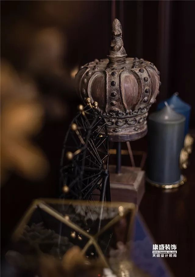 康盛装饰┃180㎡美式复古私宅·一步一景的视觉盛宴-50