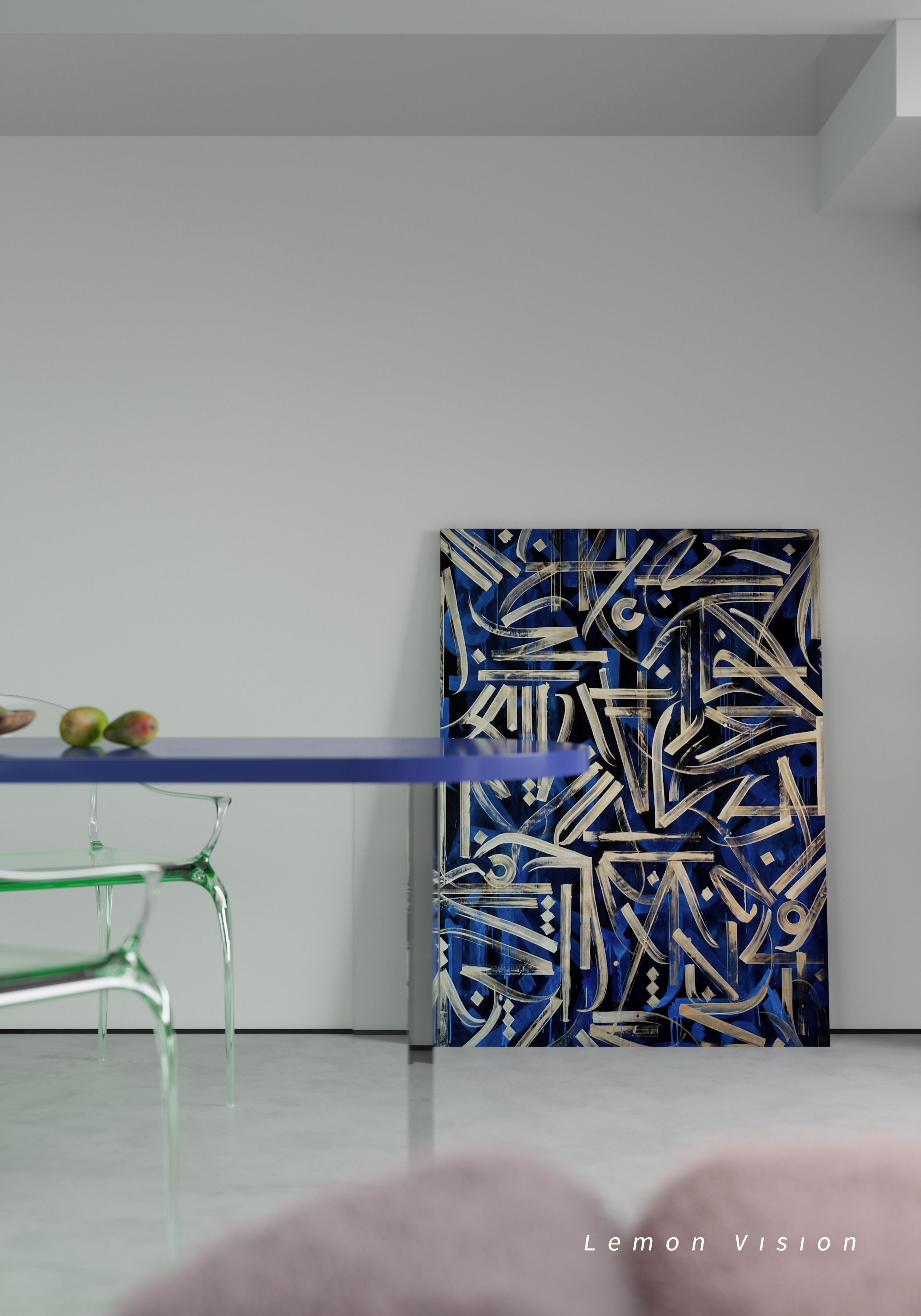 极简渲染，克莱因蓝-12