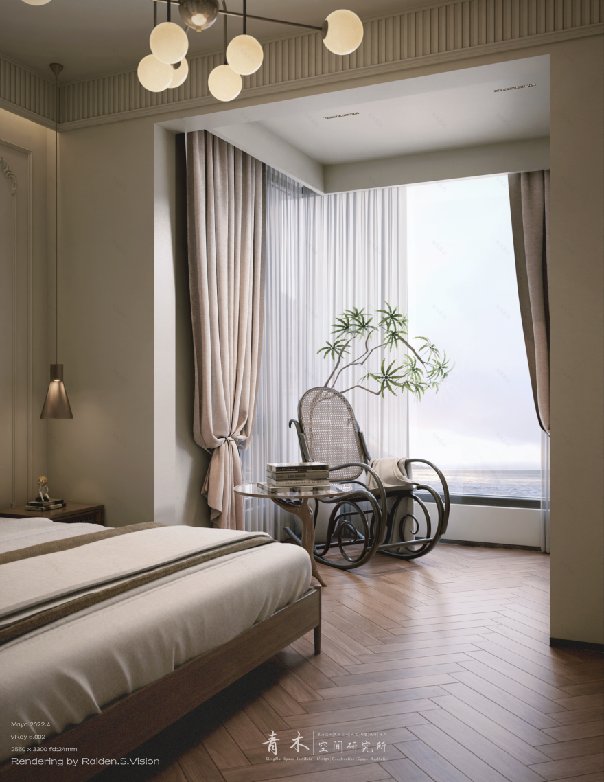 法式复古家居空间设计丨中国阜阳丨青木空间研究所-57