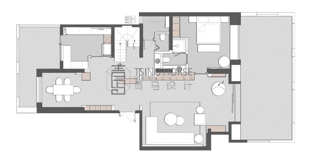 逸翠园四期·现代轻奢复式空间丨青马别墅空间设计-33