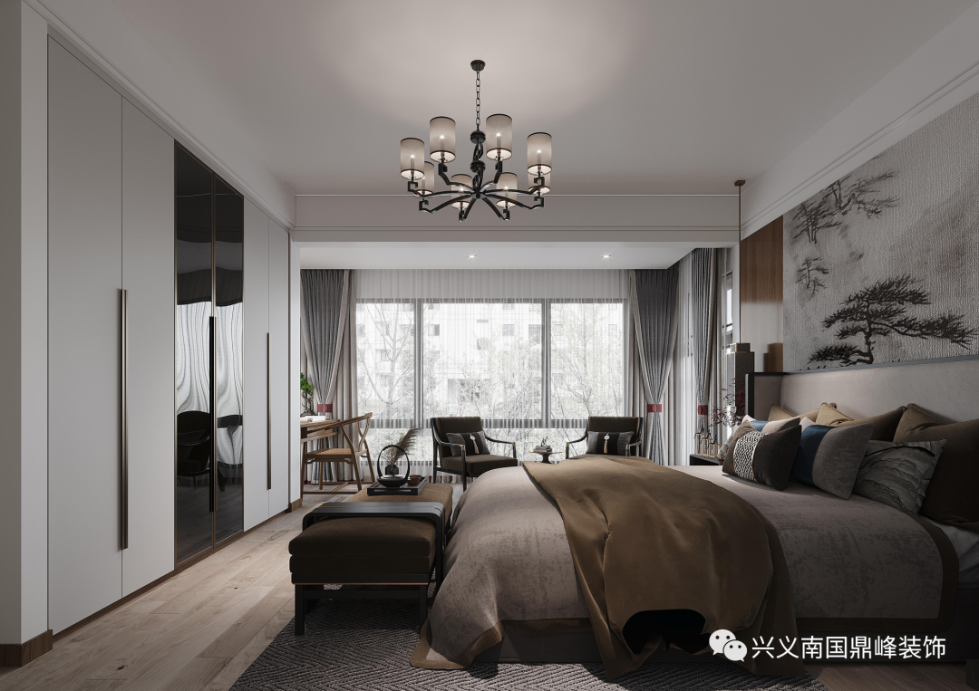 南国鼎峰四季花城 220㎡新中式装修丨鼎墅设计|邓梁-28