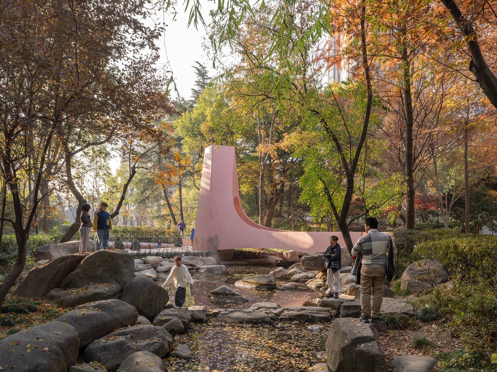 上海华山绿地步行桥（囍桥）丨中国上海丨HCCH合尘建筑-35