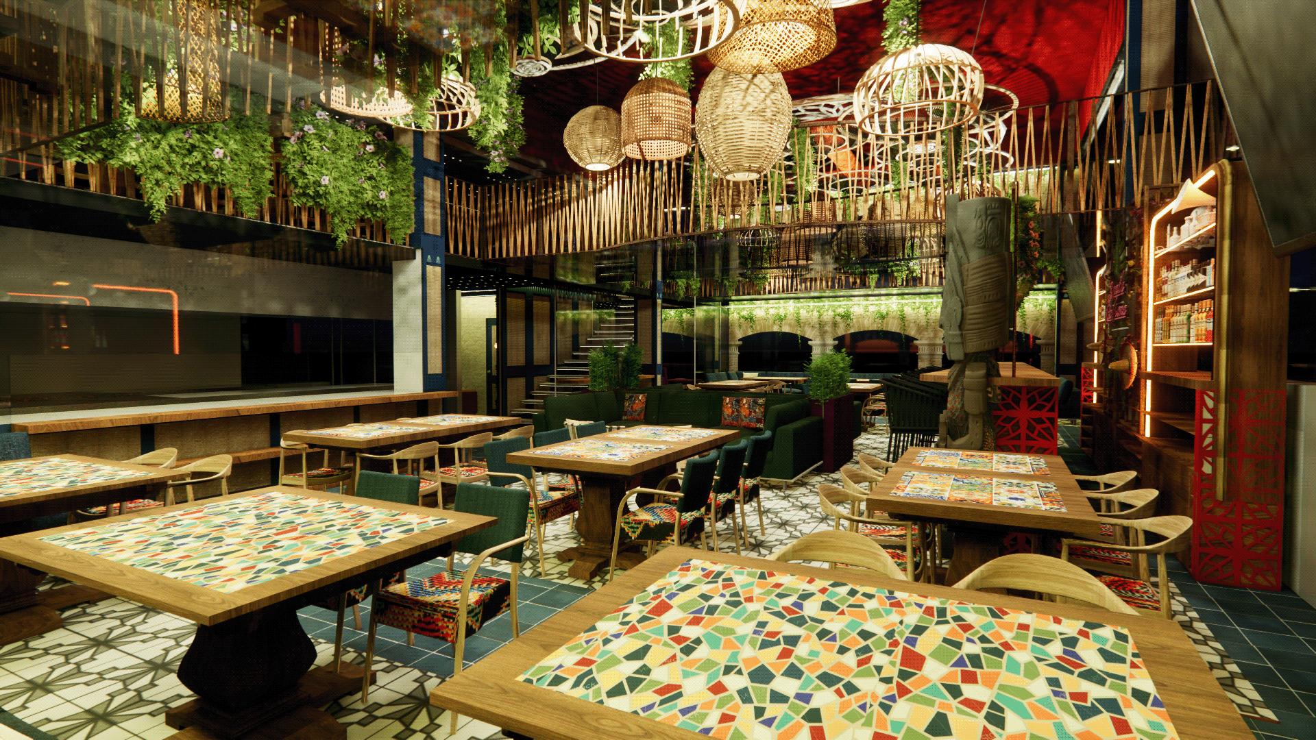 Santa Cabrona Mexican Restaurant Design-3