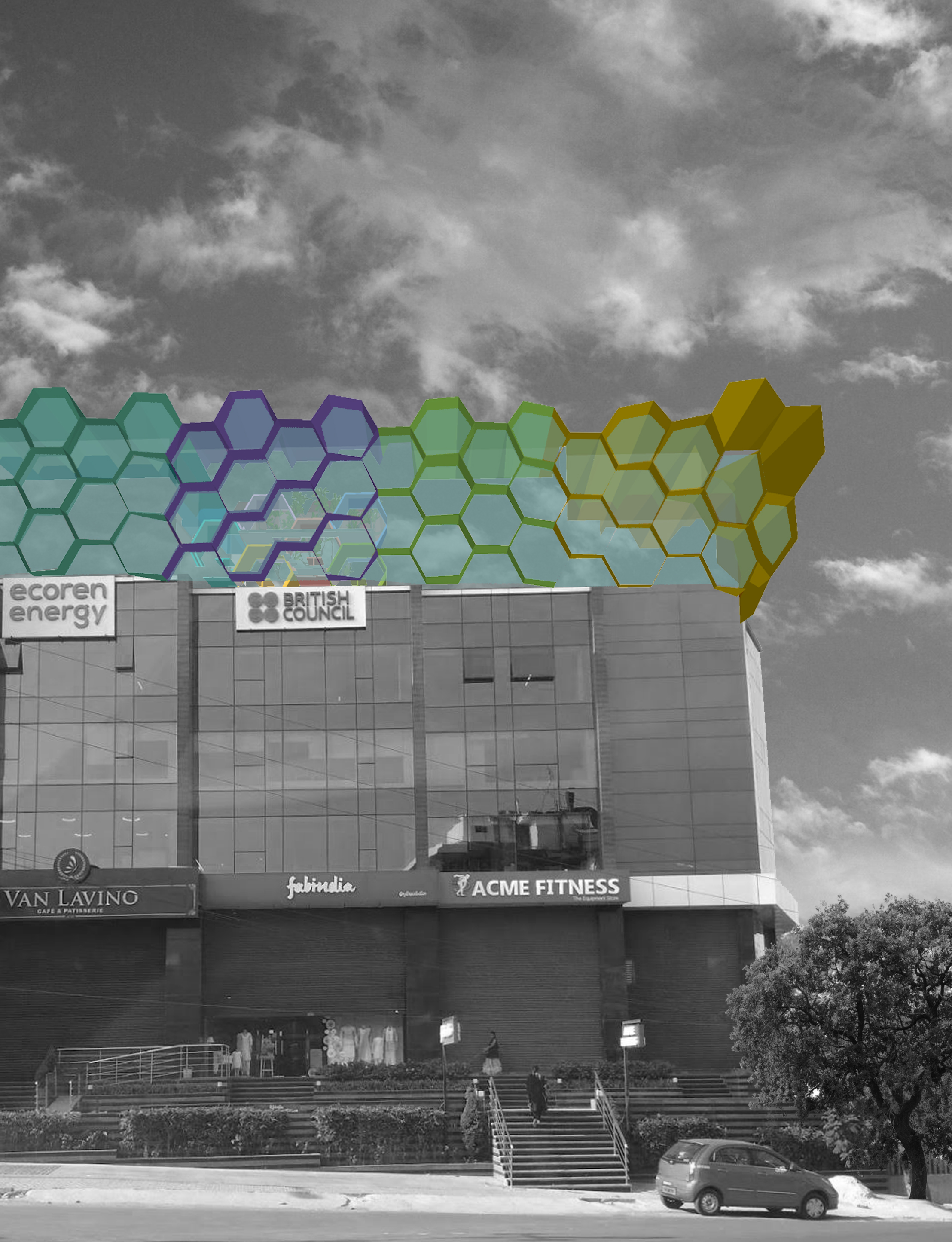 智能办公室设计，绿色与科技的完美融合-24