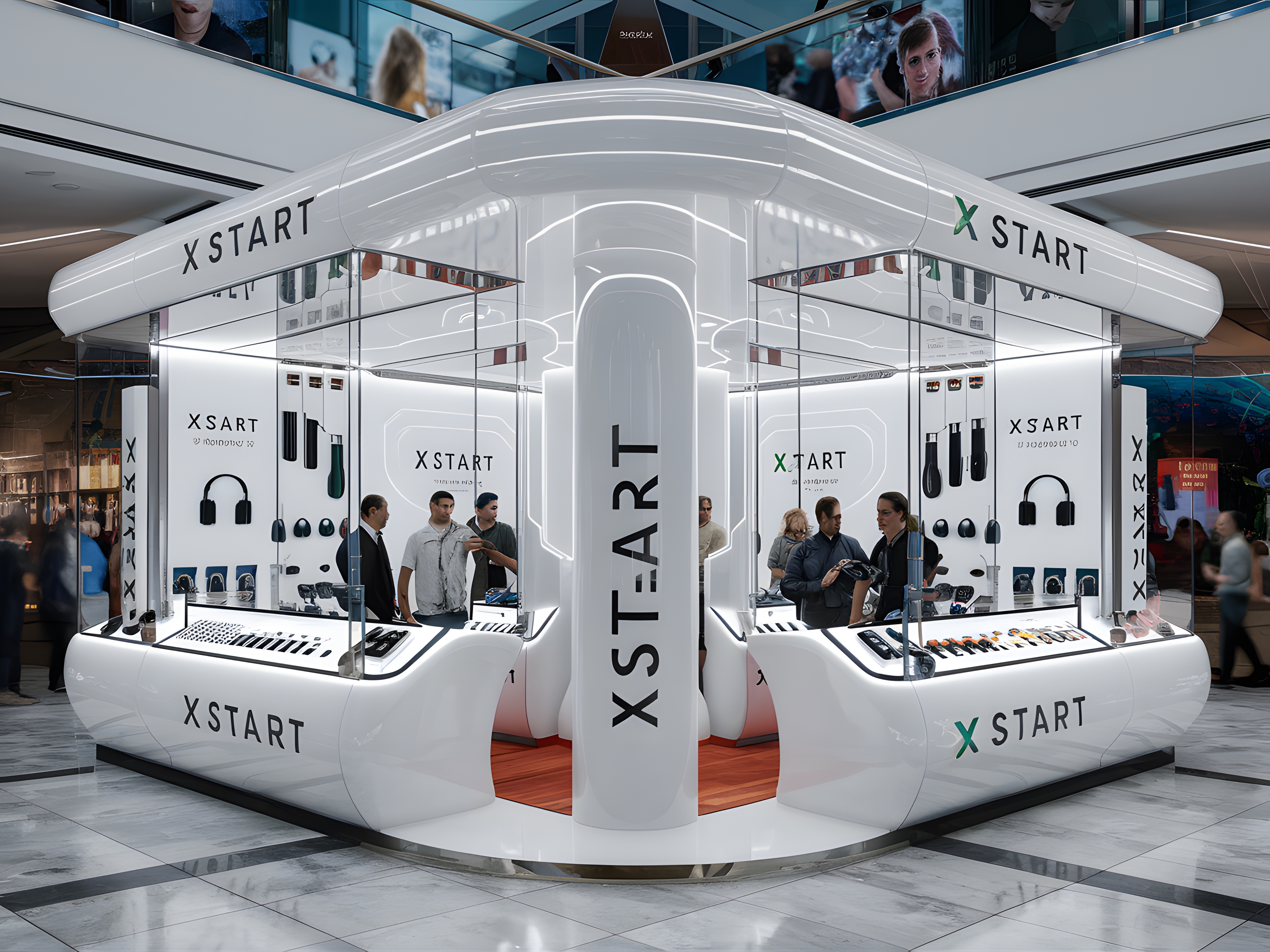 Shopping mall 3C product counter design-11