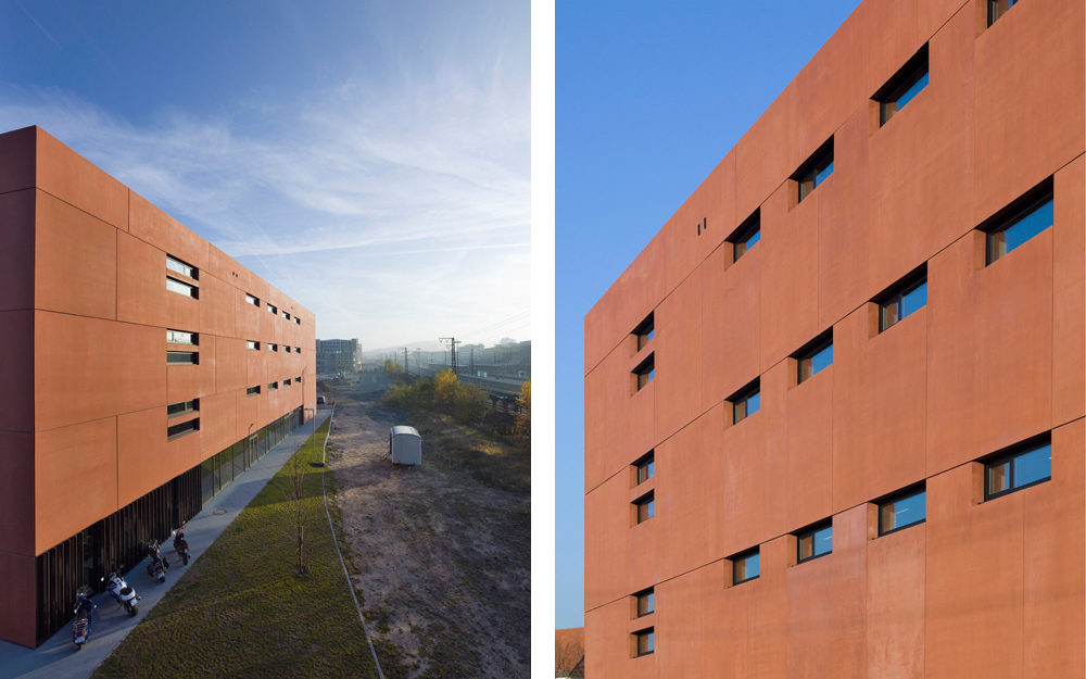 阿沙芬堡职业高级中学（Fachoberschule可直译为职业高级中学，BOS是学校名称的形象化缩写之类的，结合前面推测是职业高级中学的名称） 丨AV1 Architekten-9