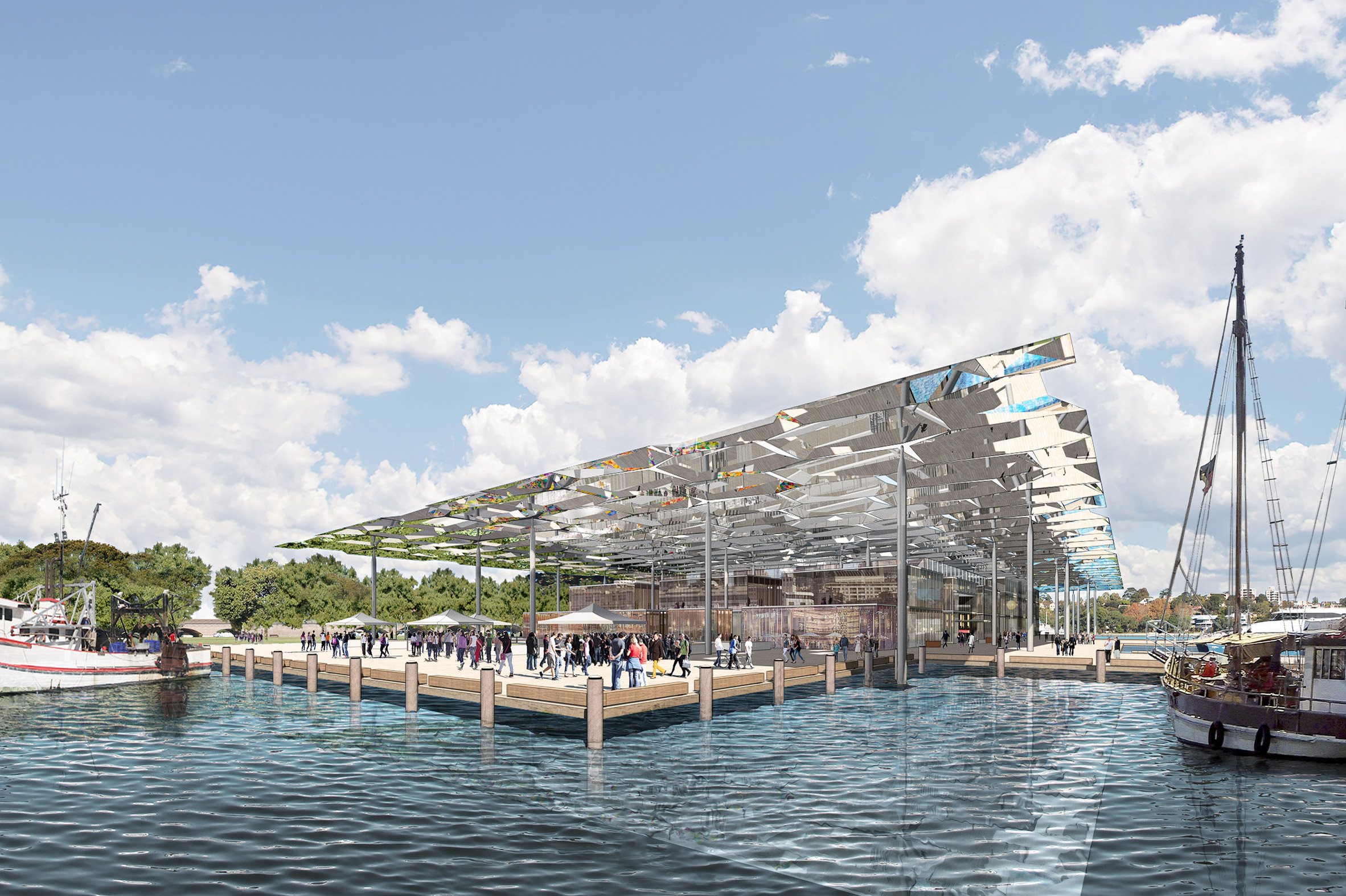 Future Project of the Year imagines Sydney fish market as "important public space"-14