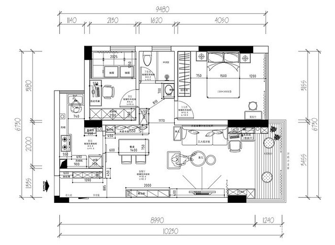 深圳西丽朗苑二居装修项目丨中国深圳丨迪尚设计团队（硬装）,优米软装设计（软装）-27
