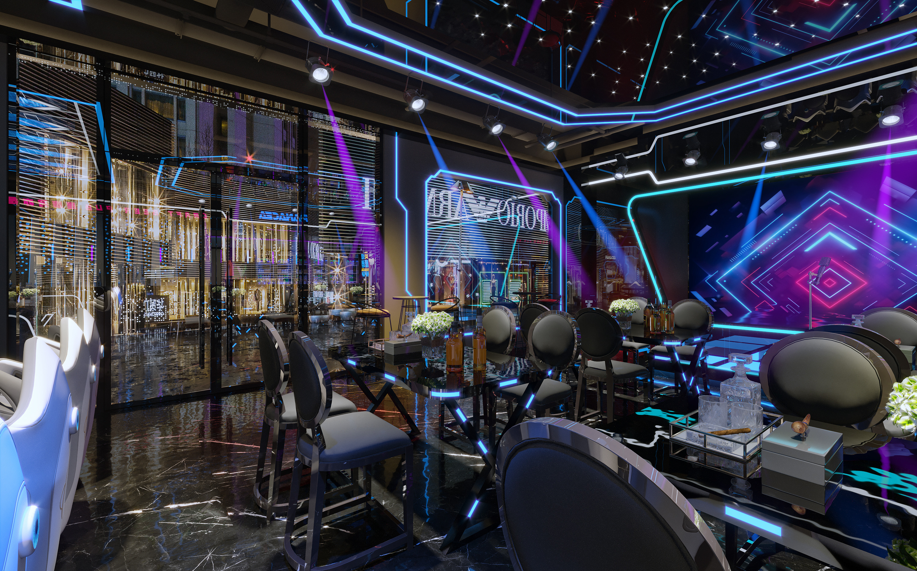 潮玩酒吧这么设计很吸睛！新潮与时尚的碰撞很有氛围！-4