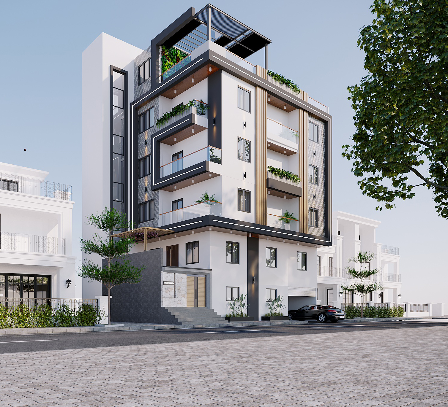 Residential house facade design-0