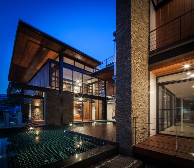 泰国曼谷桥梁别墅丨Junsekino Architect And Design-19