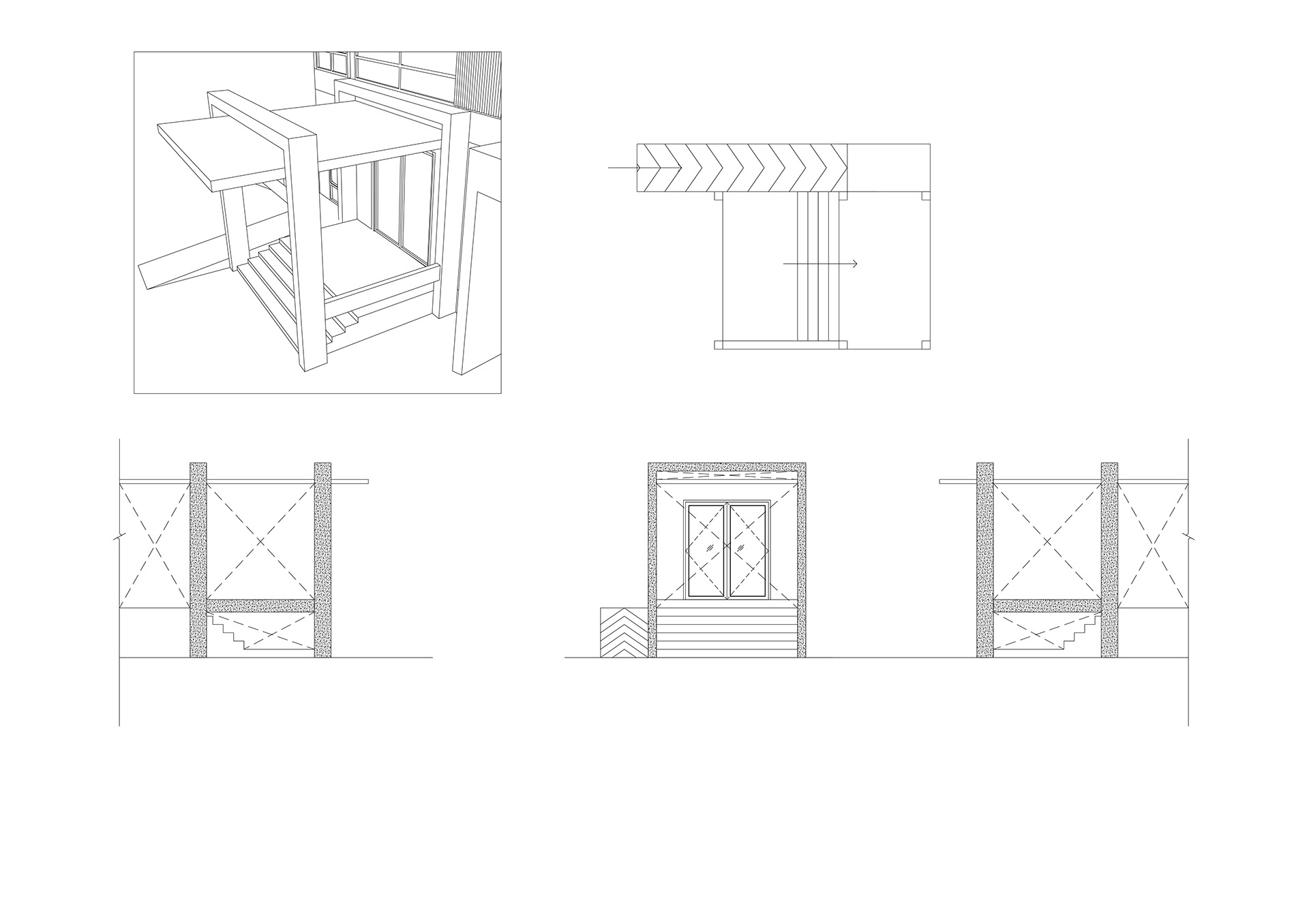 architectural drawing of residential house-16