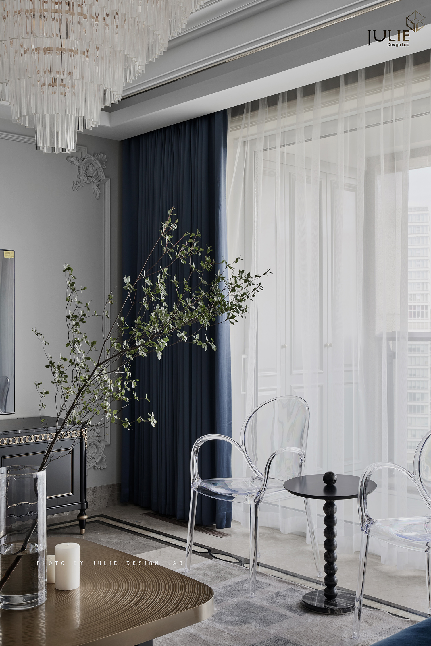 法式轻奢浪漫住宅设计丨中国杭州丨JULIE 软装设计-14