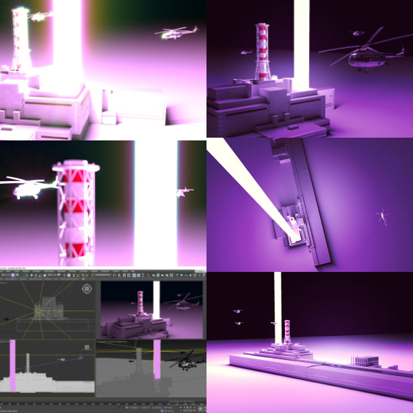 Atomic Aurora. 3d composition-5