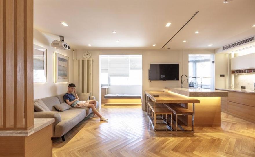 潘小阳 118 平旧房改造,无主灯照明++ 超强收纳-0