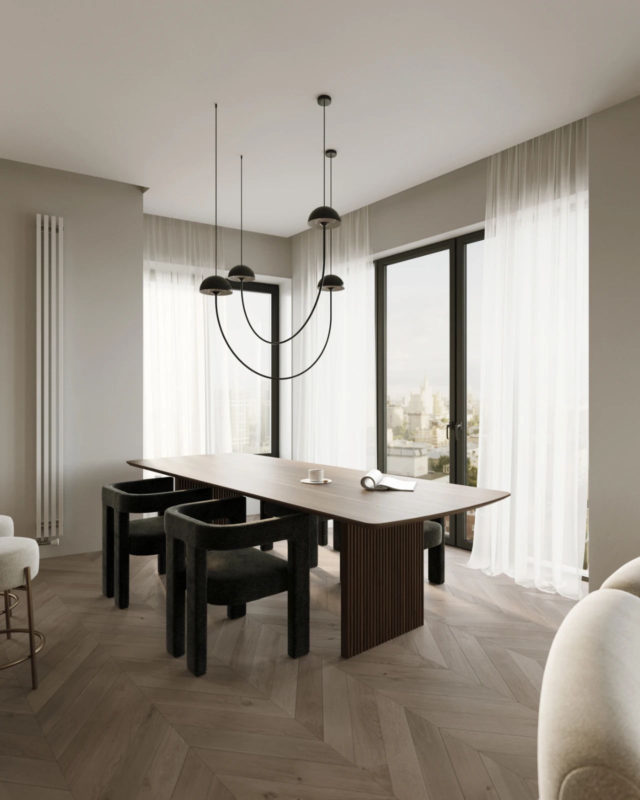 120㎡白色简约空间设计丨Ganzha Ilya-8