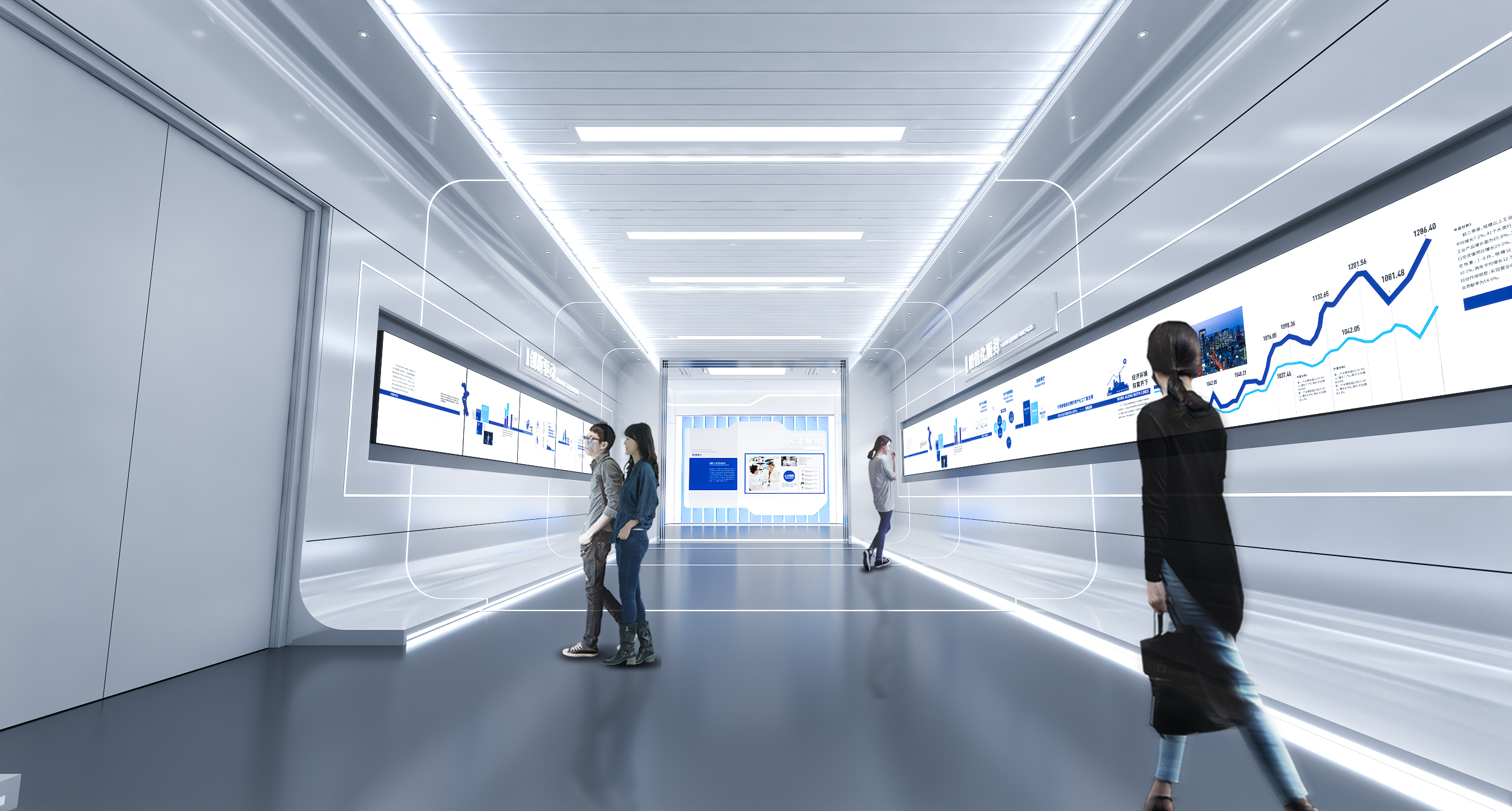 展示设计：医疗企业展厅｜设计方案效果展示-5