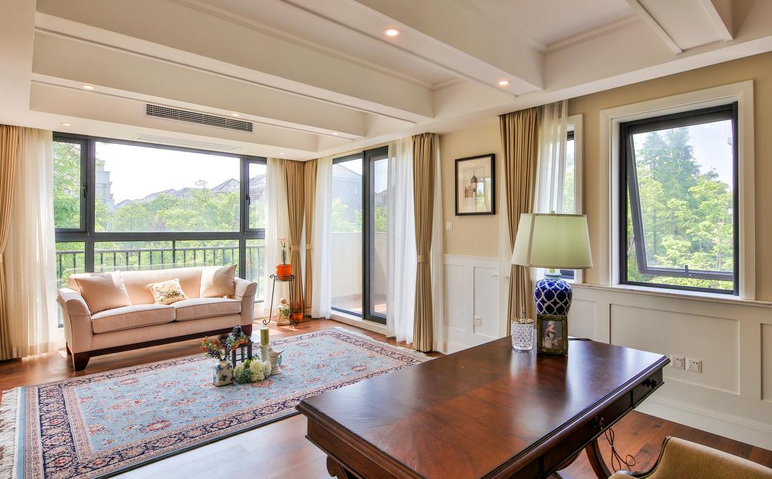 绿色清新宁夏宅，布艺沙发与阳光的温柔拥抱-22