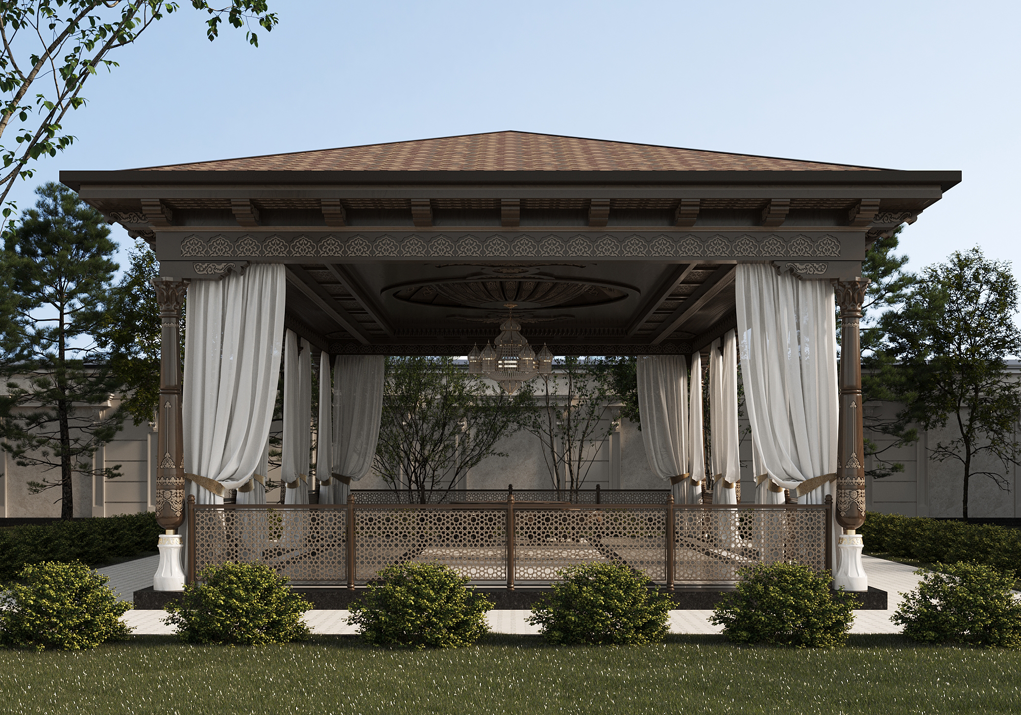 Uzbek traditional garden alcove-4