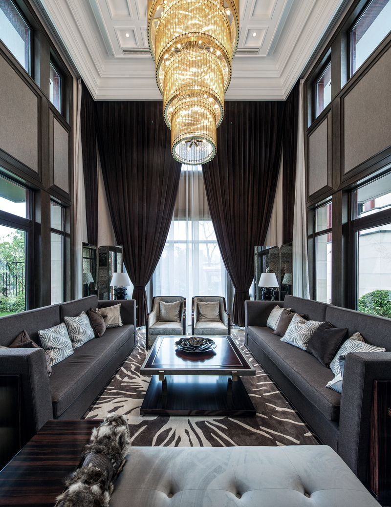 绍兴御香园四期独栋别墅 | 后现代美式奢华空间-7