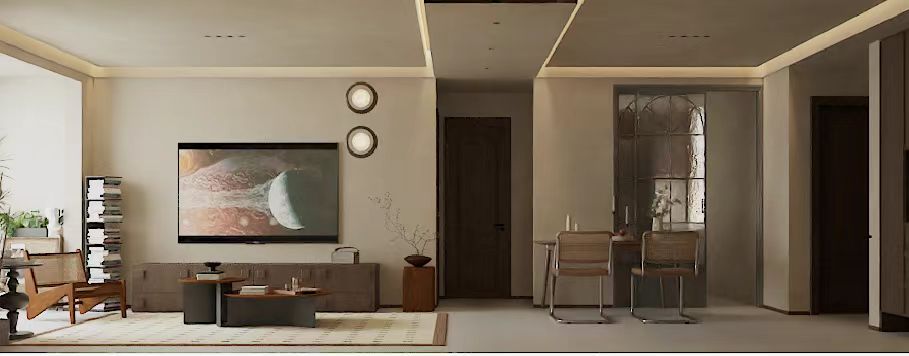 中古风室内设计丨鹏大空间表现-5