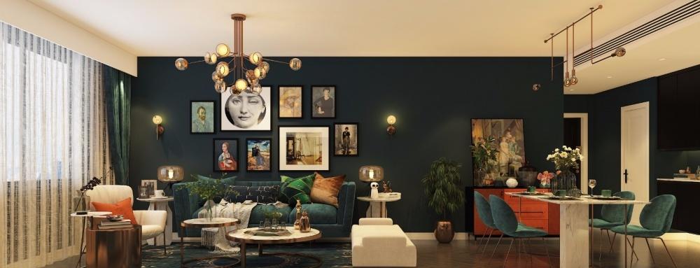 尤加利绿调打造复古雅痞家居空间-2