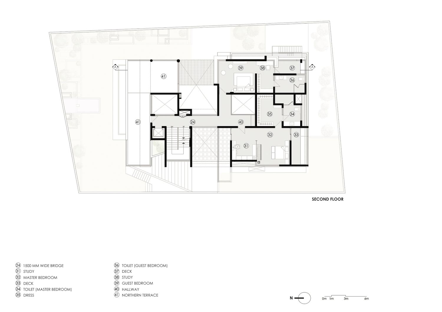 Building conceived as two programmed volumes held together by a bridge corridor, landscaped courts, and shaded terraces   Page 2 of 2   CAANdesign  Architecture and home design blog-5