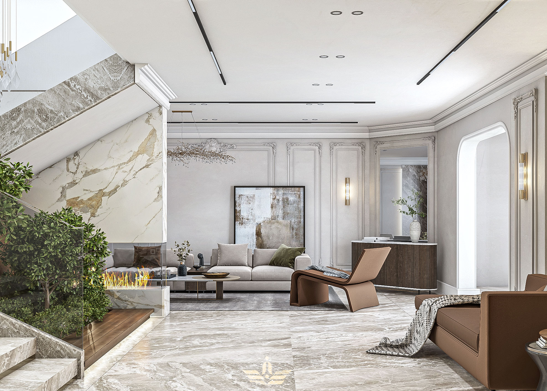 家庭起居室丨Sinam Studio-11