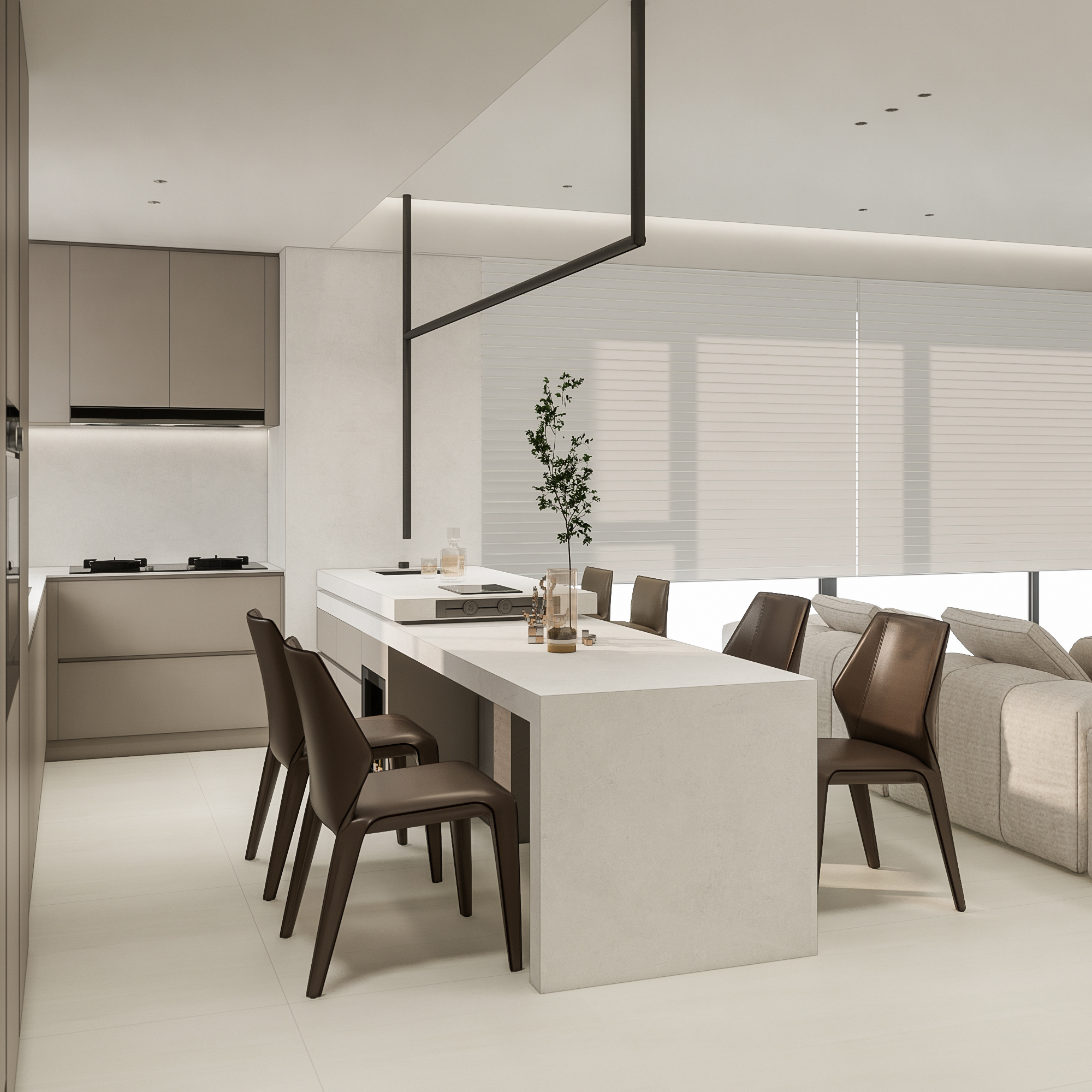 套内 116㎡小平层室内设计丨ENS-9