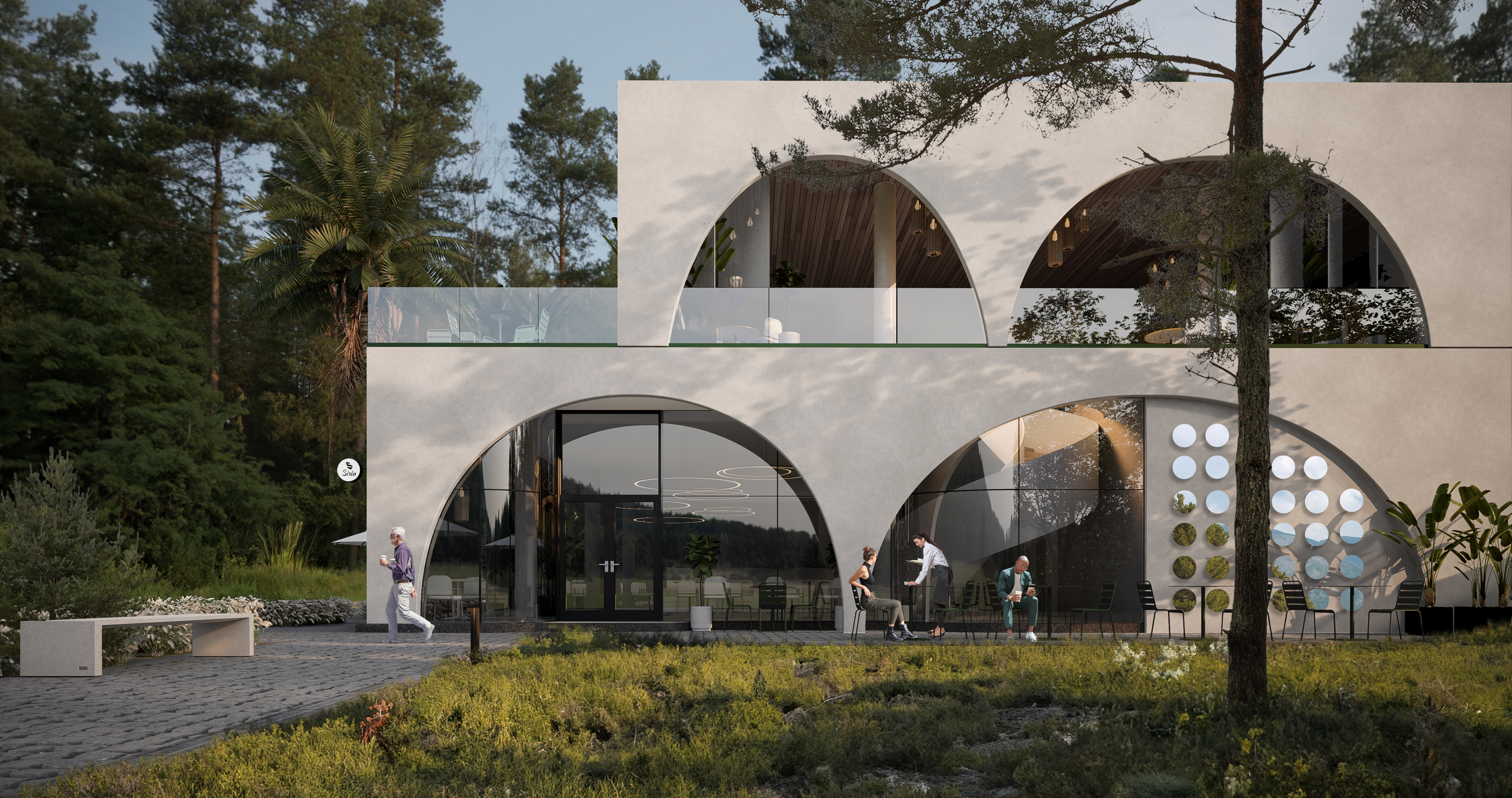 公园内家庭餐厅设计丨KASARCHITECTS-0