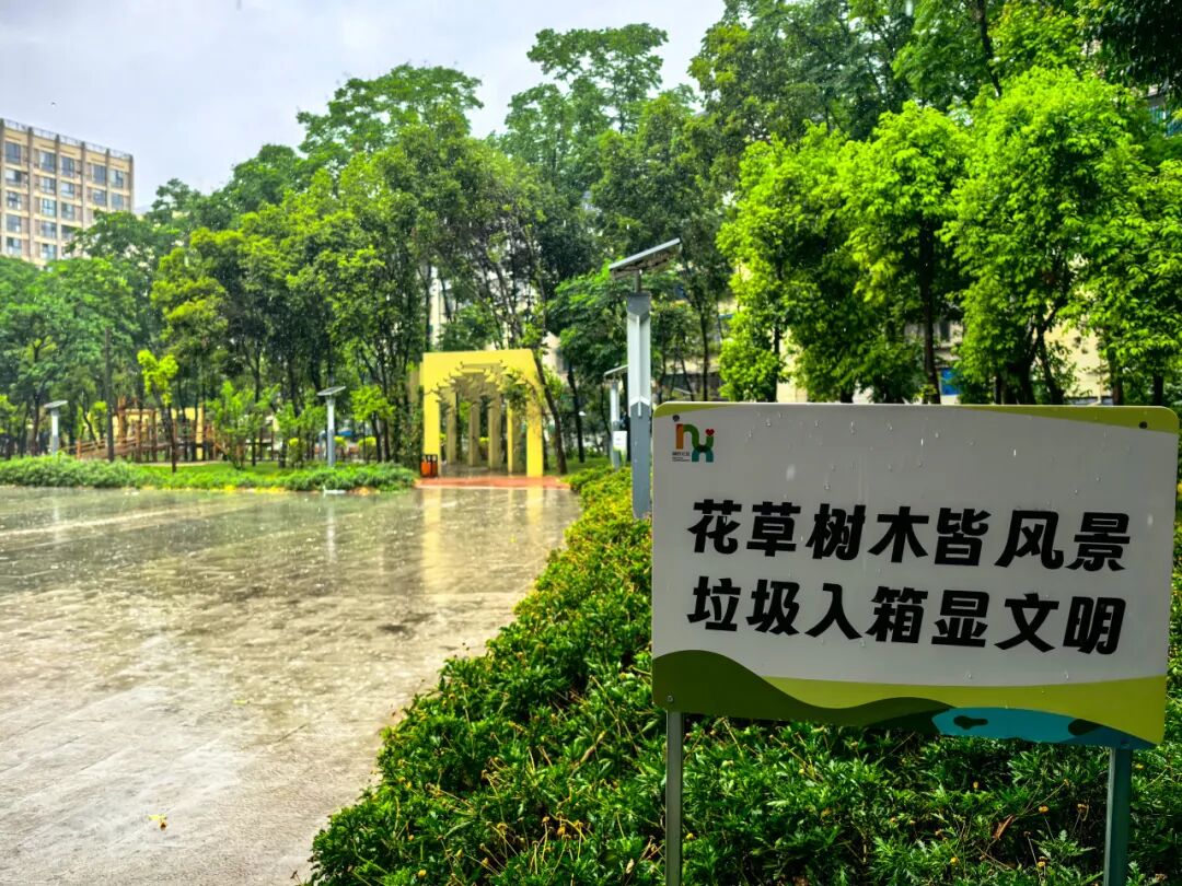 打卡城市“金角银边”丨城市绿地变社区康养公园，“藏”在红牌楼北街的“自然森林花园”-15