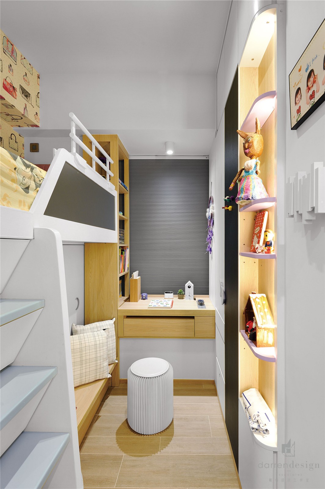 香港59m²收纳型二居室住宅  Darren Design-24