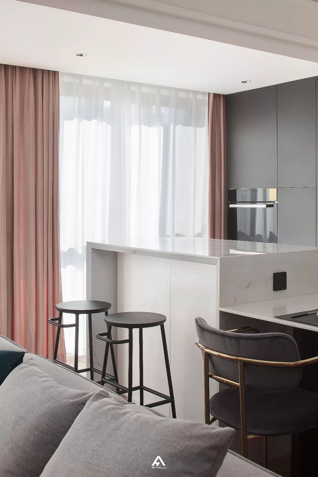 120㎡粉色控家，客餐厅++ 西厨一体化，温馨又高级-39