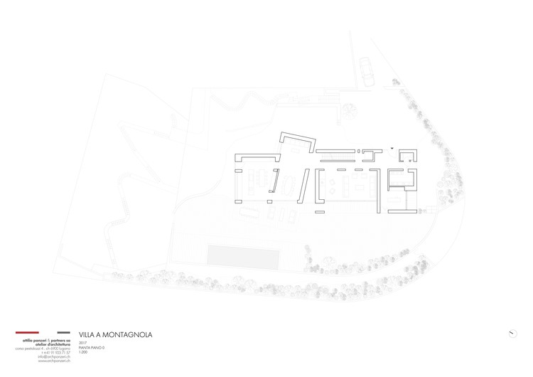 瑞士卢加诺湖畔岩石别墅-22