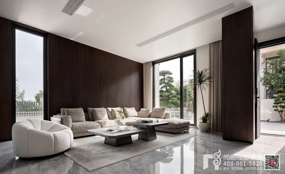 12月新作丨浦江华欣府邸，700㎡现代简约别墅设计，光影映画，构绘心境的微澜！-24