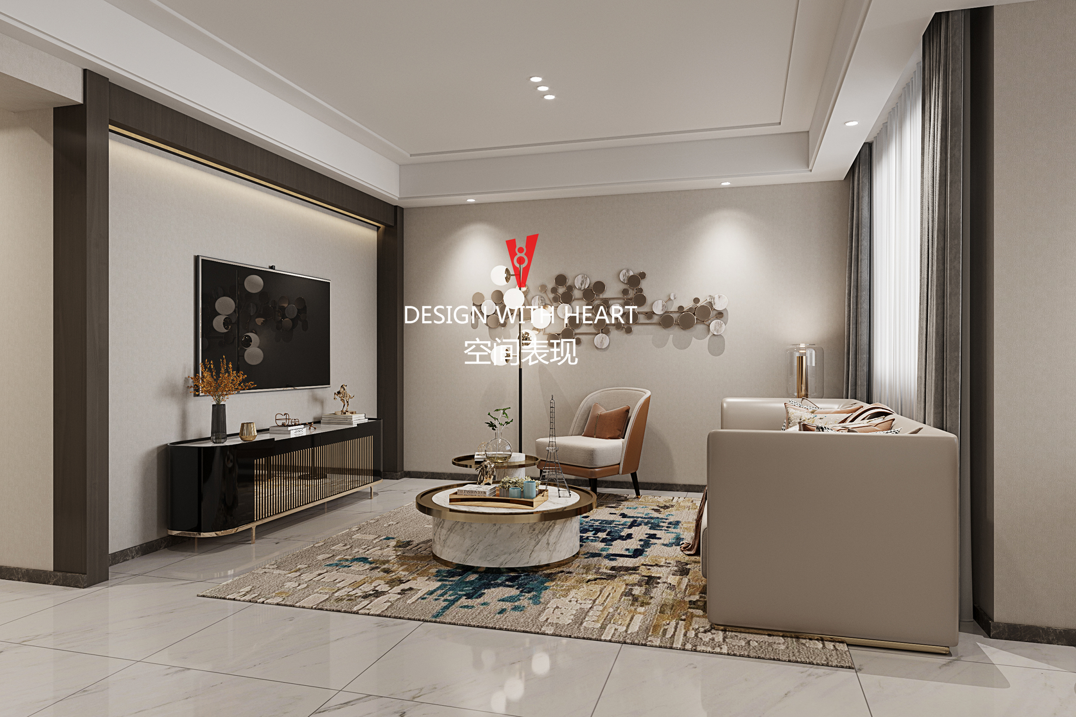 现代混搭风格的家装设计，打造温馨舒适的 V8 空间-2