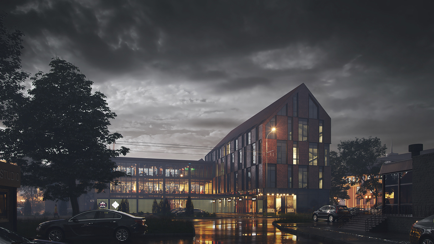 俄罗斯水岸餐厅 3D 视觉设计丨俄罗斯加里宁格勒-9