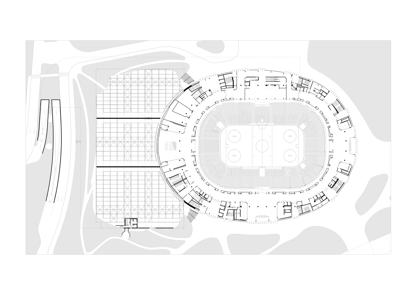 慕尼黑奥林匹克公园内新竞技场 SAP 花园项目丨德国慕尼黑丨3XN 与 CL MAP 和景观建筑师 Latz + Partner-24