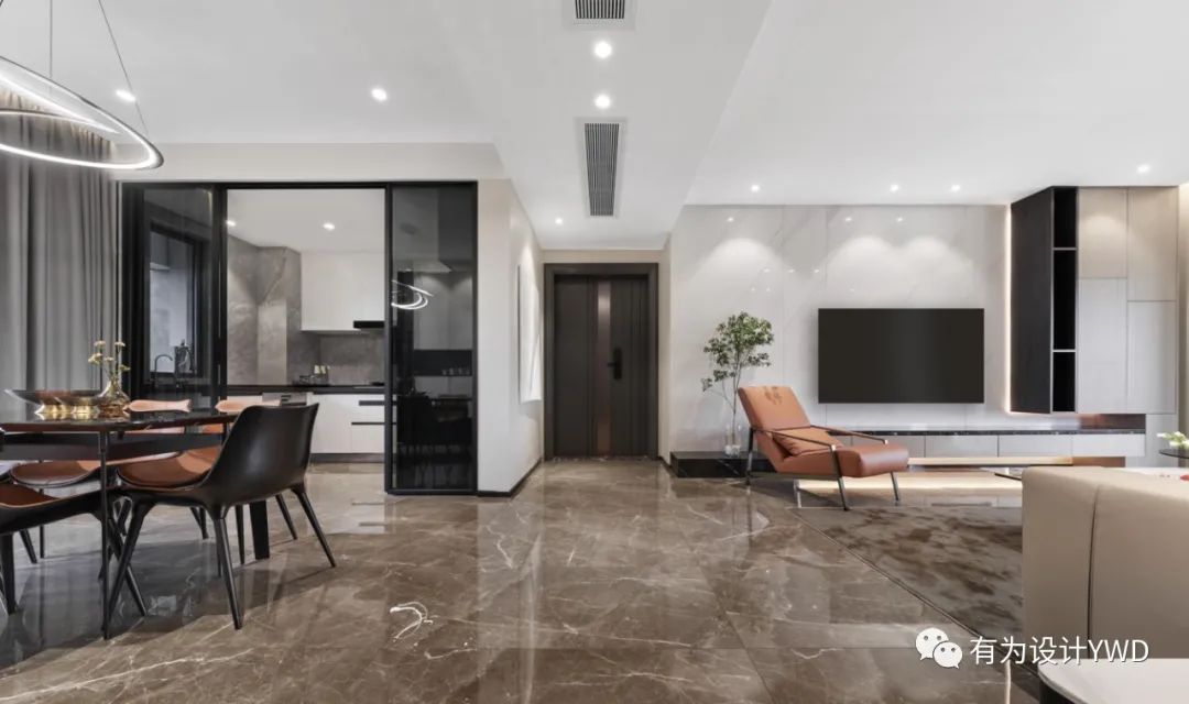 意式轻奢,橙色余晖下的 158㎡大宅设计丨中国佛山丨佛山有为室内设计有限公司-20