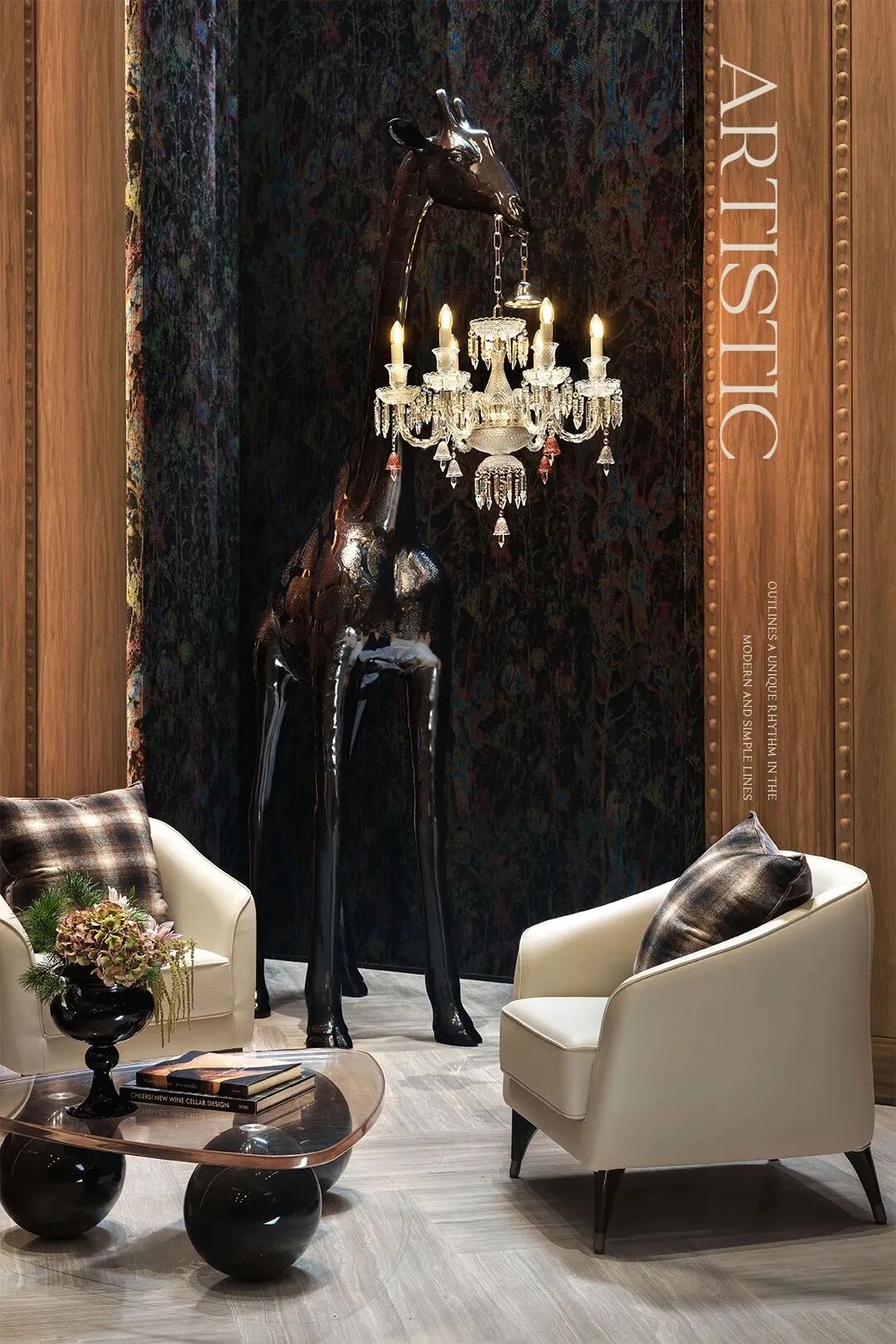 上海334㎡轻奢复古风样板间丨中国上海丨紫香舸设计-32