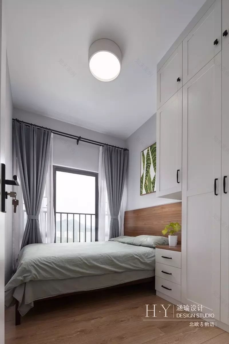 涵瑜设计打造 89㎡北欧清新风,实现空间通透与互动-65