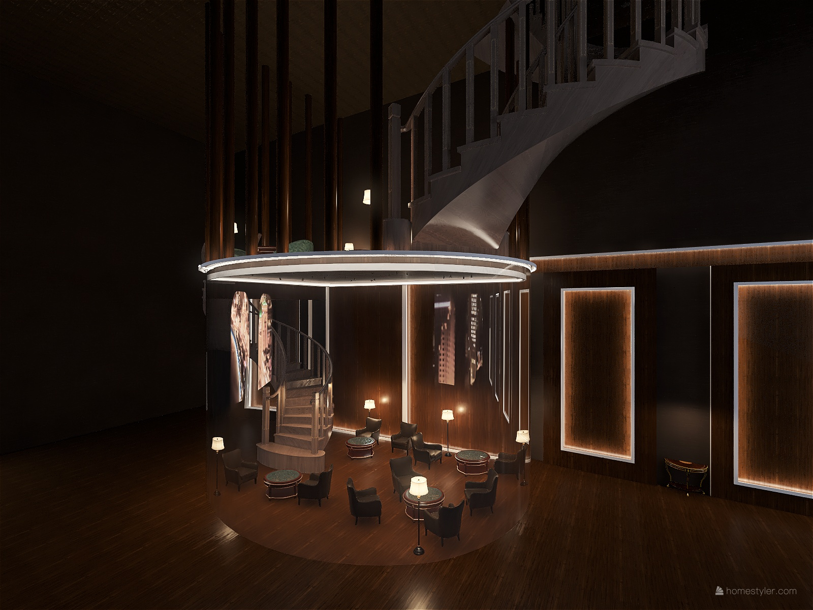 Attic Restaurant and Bar - 3D design-18